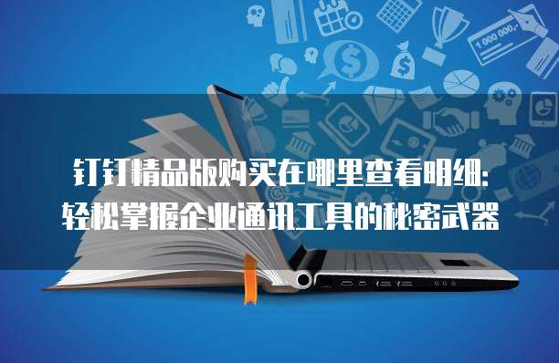 钉钉精品版购买在哪里查看明细：轻松掌握企业通讯工具的秘密武器