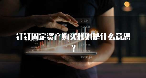 钉钉固定资产购买规则是什么意思?