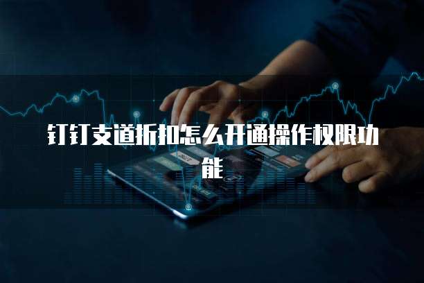 钉钉支道折扣怎么开通操作权限功能