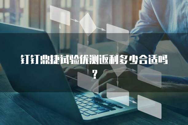 钉钉鼎捷试验优测返利多少合适吗?