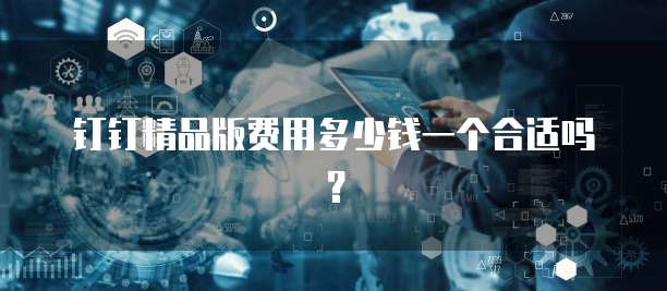 钉钉精品版费用多少钱一个合适吗?
