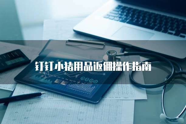 钉钉小猪用品返佣操作指南