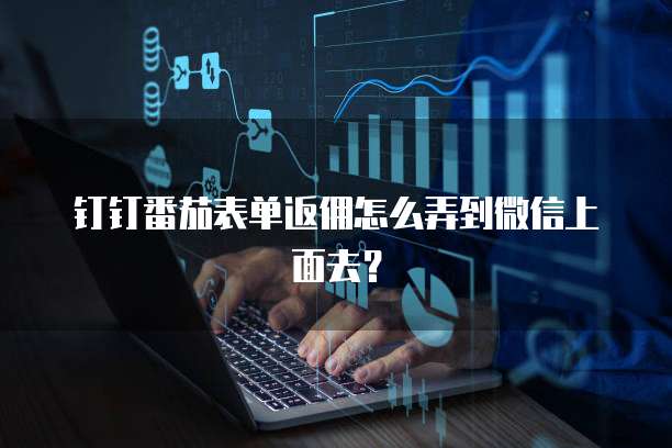 钉钉番茄表单返佣怎么弄到微信上面去?