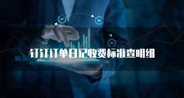 钉钉订单日记收费标准查明细