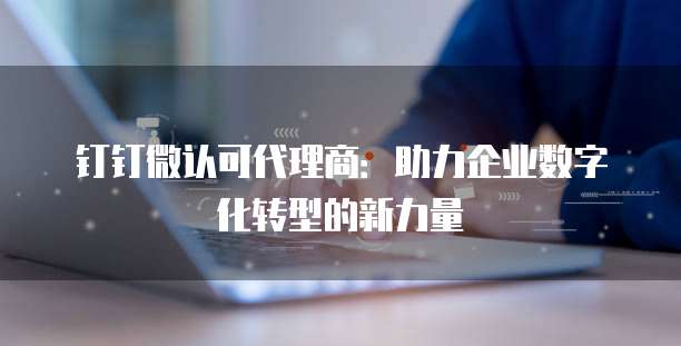 钉钉微认可代理商:助力企业数字化转型的新力量