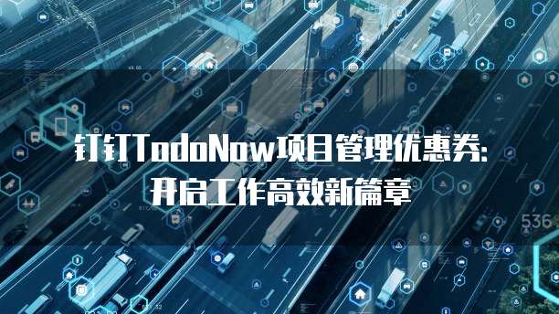 钉钉TodoNow项目管理优惠券：开启工作高效新篇章