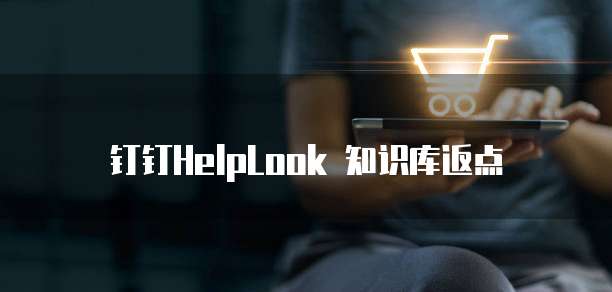 钉钉HelpLook 知识库返点