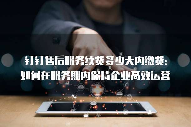 钉钉售后服务续费多少天内缴费:如何在服务期内保持企业高效运营