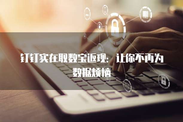 钉钉实在取数宝返现:让你不再为数据烦恼