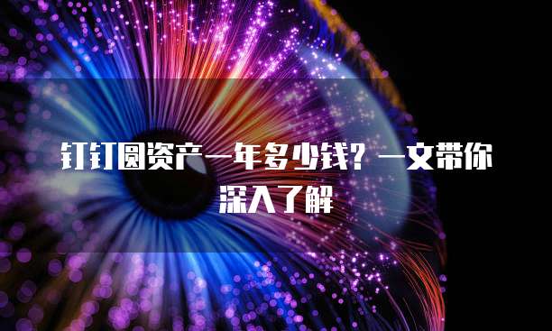 钉钉圆资产一年多少钱?一文带你深入了解