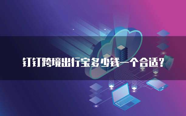 钉钉跨境出行宝多少钱一个合适?