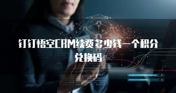 钉钉悟空CRM续费多少钱一个积分兑换码