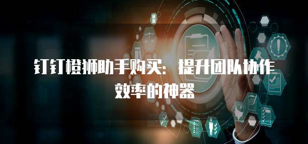 钉钉橙狮助手购买:提升团队协作效率的神器