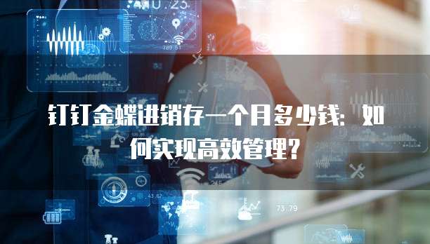 钉钉金蝶进销存一个月多少钱:如何实现高效管理?