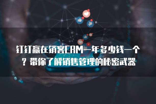 钉钉赢在销客CRM一年多少钱一个?带你了解销售管理的秘密武器
