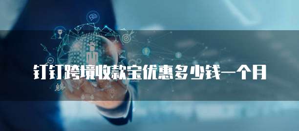 钉钉跨境收款宝优惠多少钱一个月