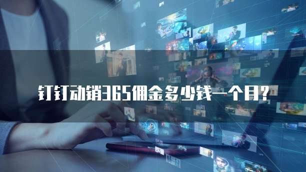 钉钉动销365佣金多少钱一个月？