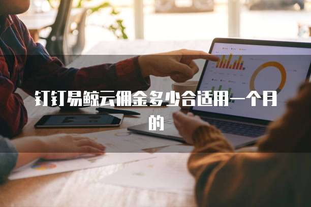 钉钉易鲸云佣金多少合适用一个月的