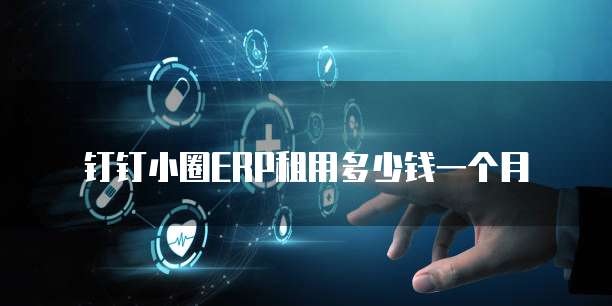 钉钉小圈ERP租用多少钱一个月