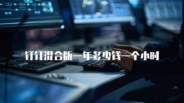 钉钉混合版一年多少钱一个小时
