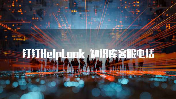 钉钉HelpLook 知识库客服电话