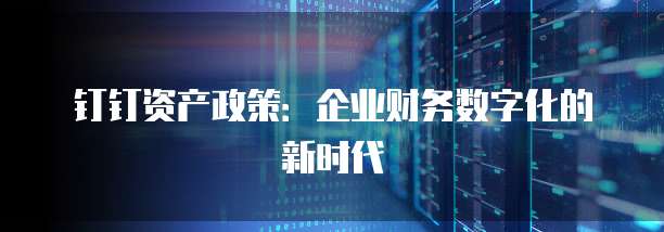 钉钉资产政策:企业财务数字化的新时代