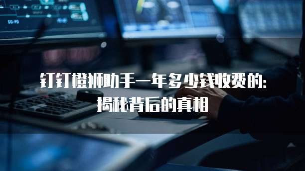 钉钉橙狮助手一年多少钱收费的:揭秘背后的真相