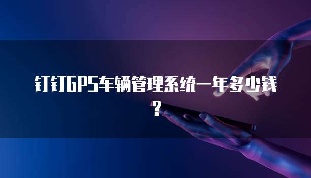 钉钉GPS车辆管理系统一年多少钱?
