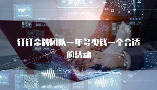 钉钉金牌团队一年多少钱一个合适的活动