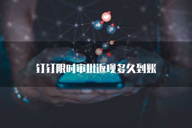 钉钉限时审批返现多久到账