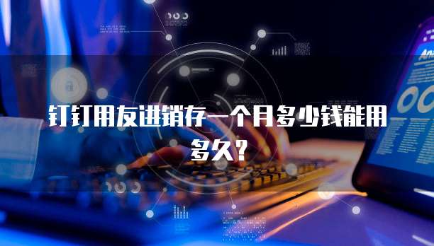 钉钉用友进销存一个月多少钱能用多久？