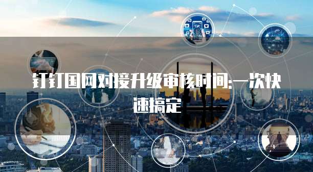 钉钉国网对接升级审核时间:一次快速搞定