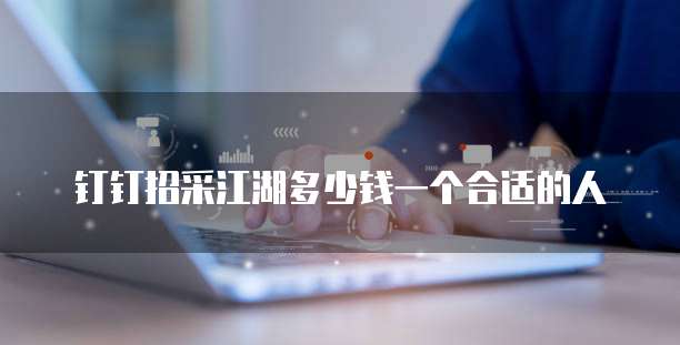 钉钉招采江湖多少钱一个合适的人