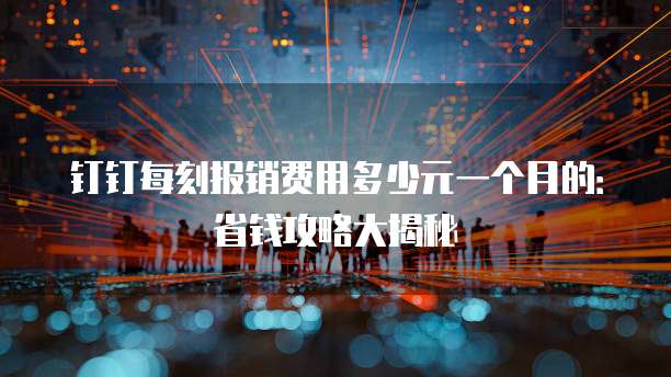 钉钉每刻报销费用多少元一个月的:省钱攻略大揭秘