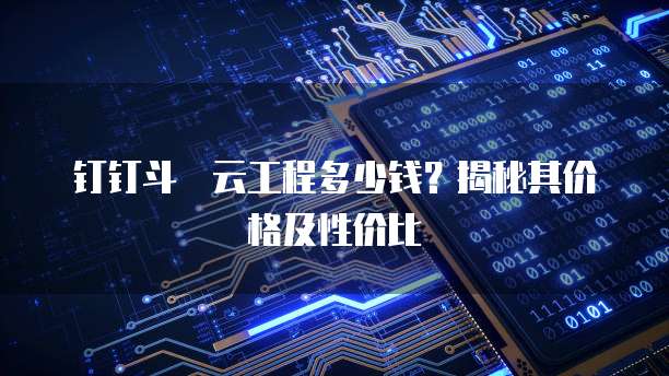 钉钉斗栱云工程多少钱?揭秘其价格及性价比