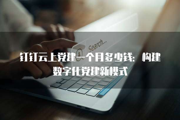 钉钉云上党建一个月多少钱：构建数字化党建新模式