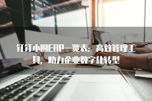 钉钉小圈ERP一览表:高效管理工具,助力企业数字化转型