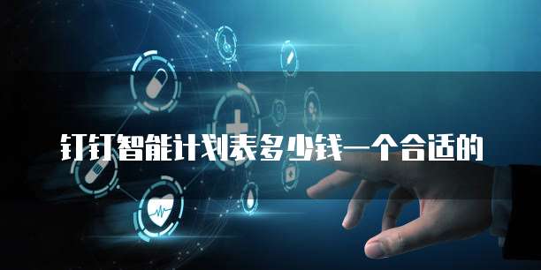 钉钉智能计划表多少钱一个合适的