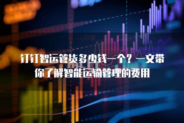 钉钉智运管货多少钱一个?一文带你了解智能运输管理的费用