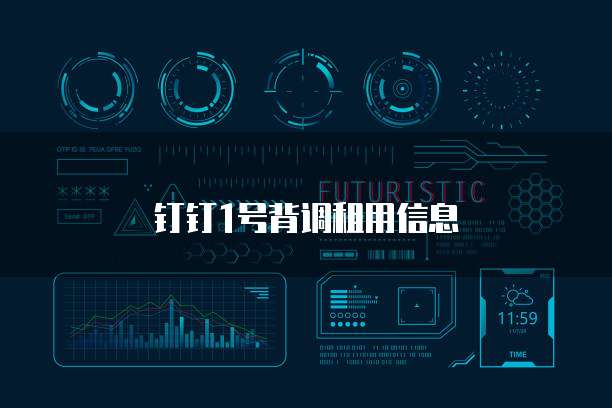 钉钉1号背调租用信息