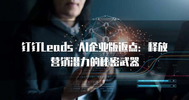 钉钉Leads AI企业版返点:释放营销潜力的秘密武器