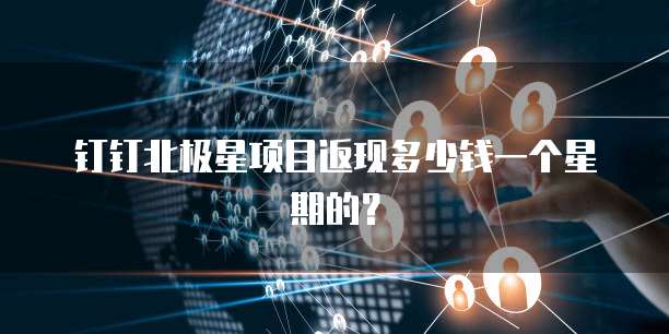 钉钉北极星项目返现多少钱一个星期的?