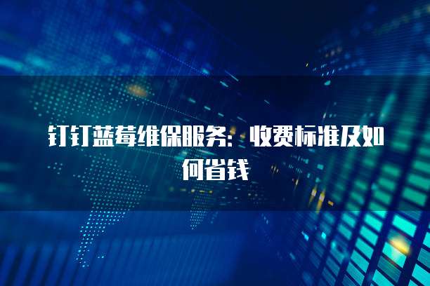 钉钉蓝莓维保服务:收费标准及如何省钱