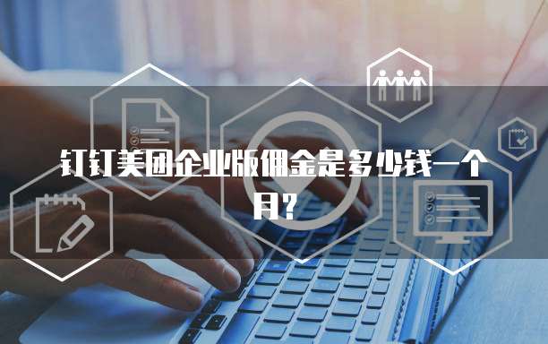 钉钉美团企业版佣金是多少钱一个月？