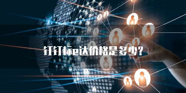 钉钉标e达价格是多少?