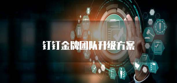 钉钉金牌团队升级方案