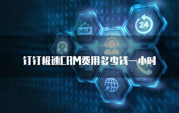 钉钉极速crm费用多少钱一小时