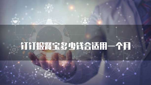 钉钉报餐宝多少钱合适用一个月