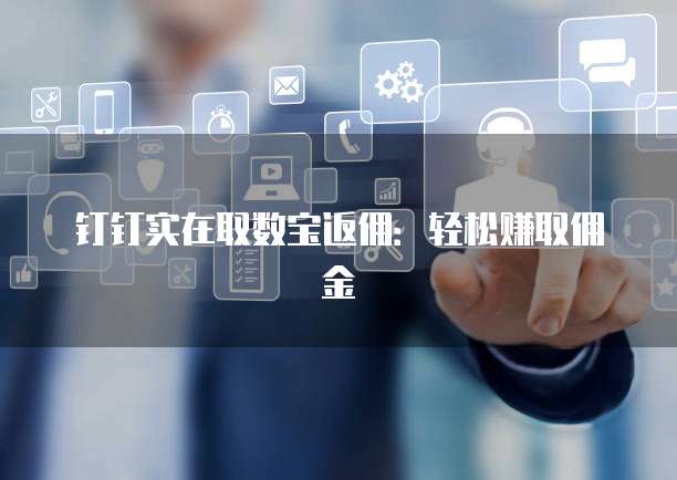 钉钉实在取数宝返佣:轻松赚取佣金