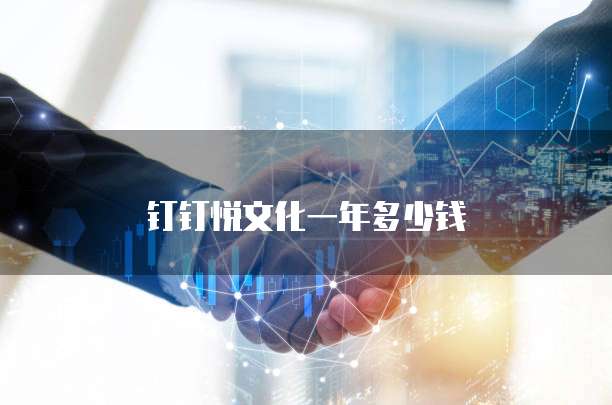 钉钉悦文化一年多少钱